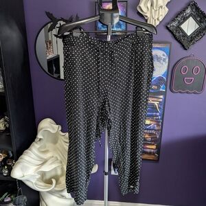 Torrid Black and White Polka Dot Joggers